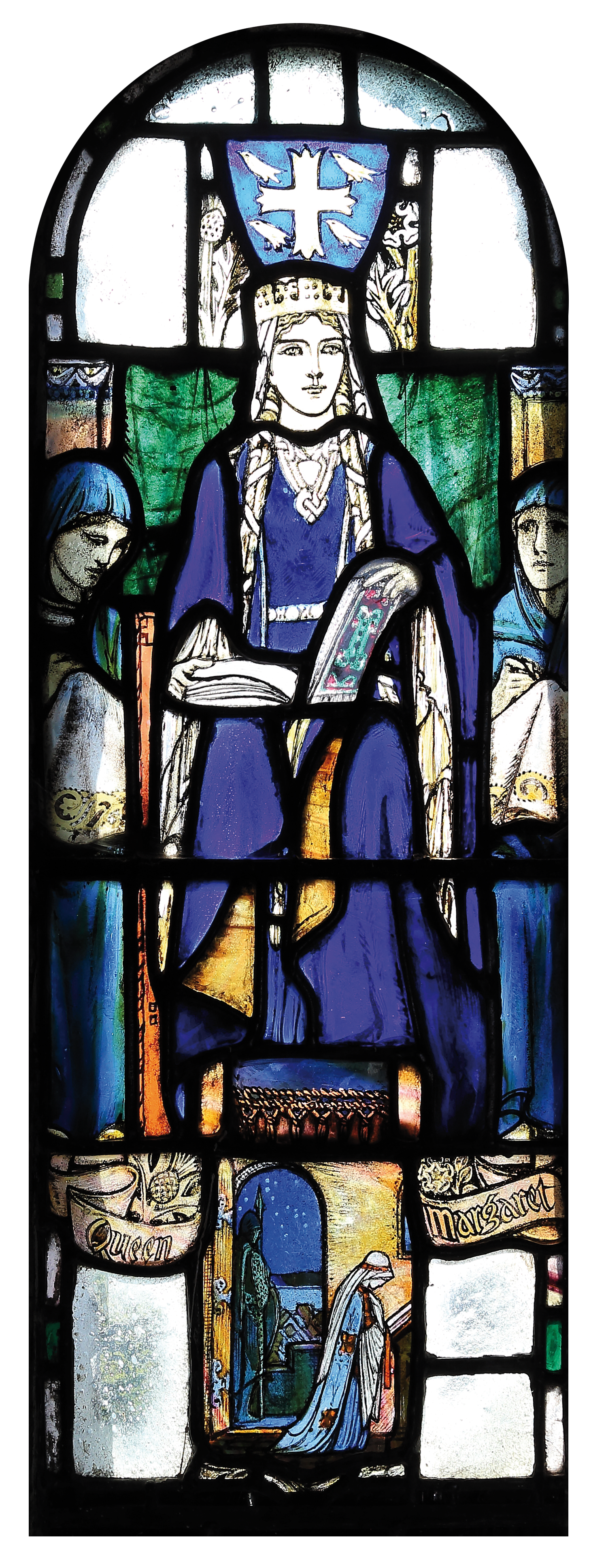 Photo of Queen Margaret Stained Glass in Edinburgh Castle