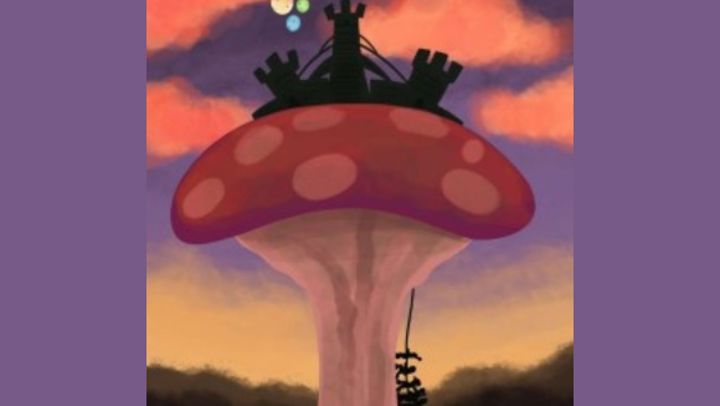 promotional art work for fringe show (red mushroom)