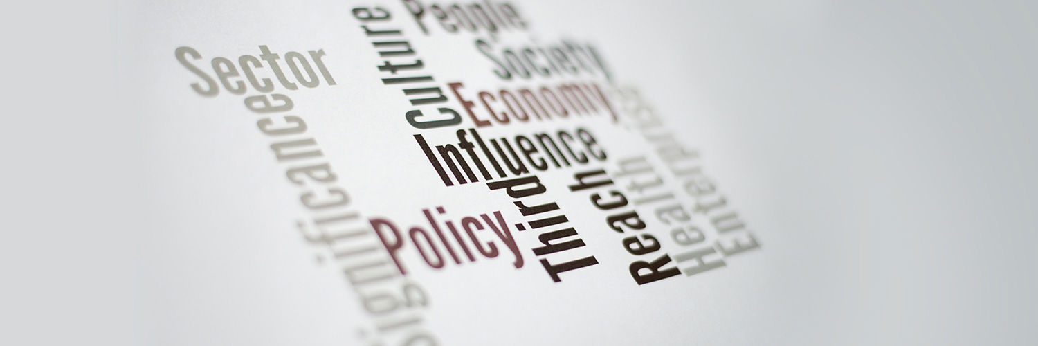 A word cloud with words like "Policy", "Economy" & "Culture"