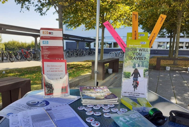 Figure 5.1: Example exhibition stand with bike racks in the background