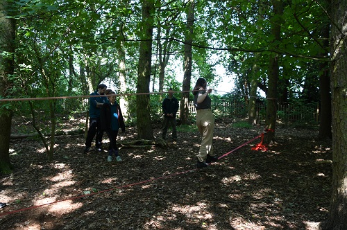 Image of individuals working outdoors