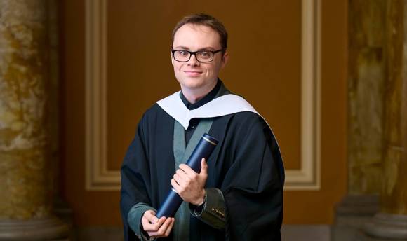 Quinn Lorimer at graduation