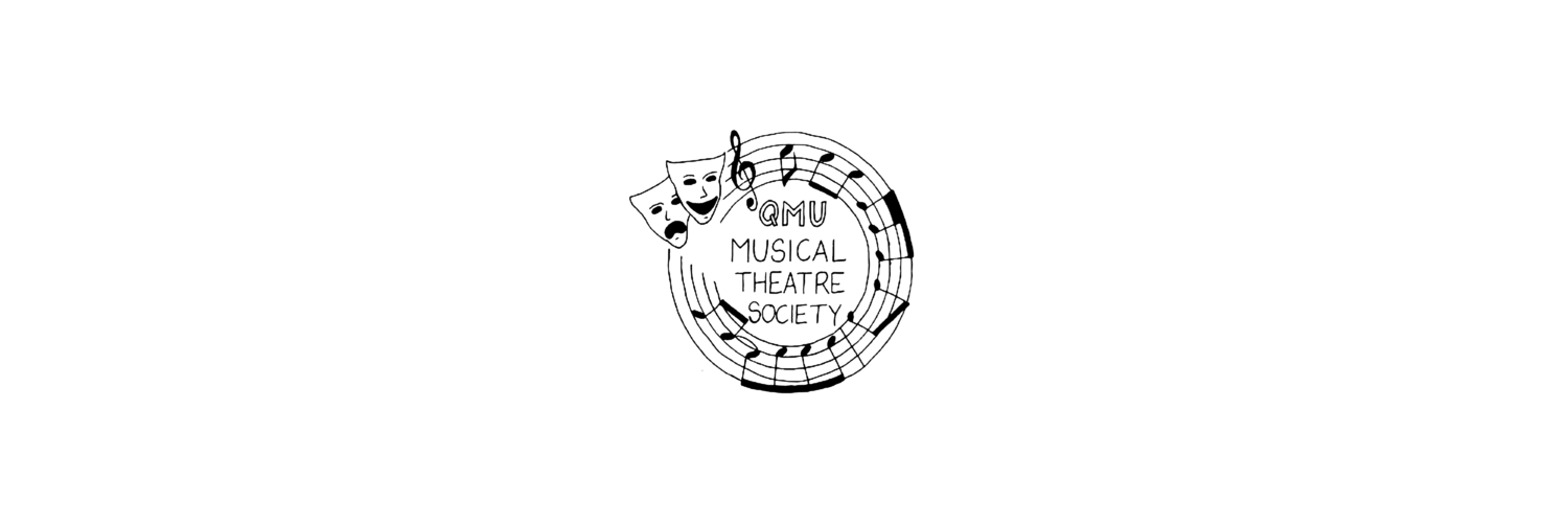 The current QMU Musical Theatre Society logo
