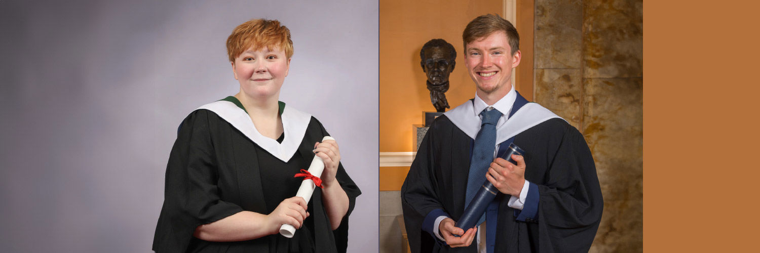 Photo of Lauren Thomson (left) and Joseph McPherson (right)