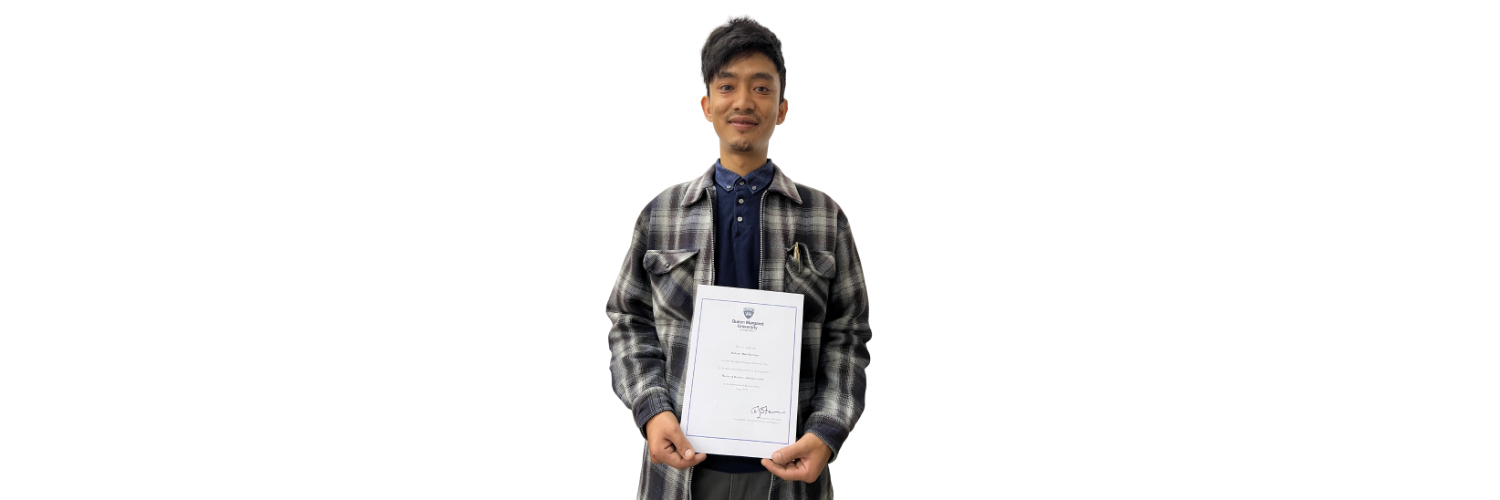 QMU and Ace International Business School graduate Dishant Man Sherchan