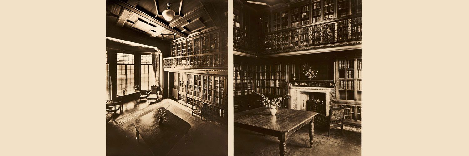 This is a photo collage of the interior Melvin House.  Situated on Edinburgh’s Rothesay Terrace, it was donated to Edinburgh College of Domestic Science by Lady Harriet Jane Findlay, and used as a student halls of residence.