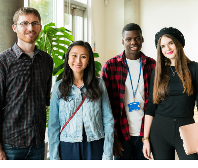Students at open day event