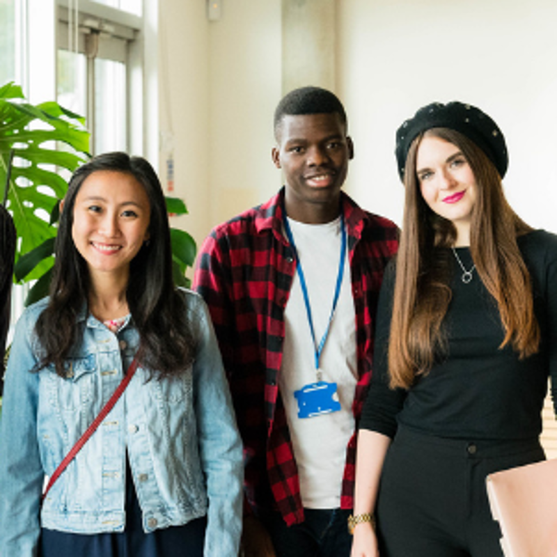 Students at open day event