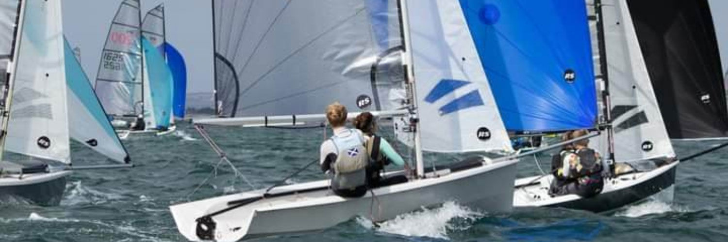 People competing in the RS200 National Championships at Hayling Island Sailing Club