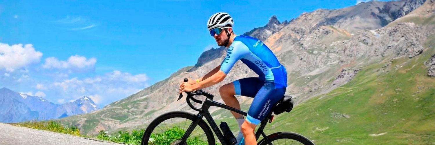 Joe Agnew on bike