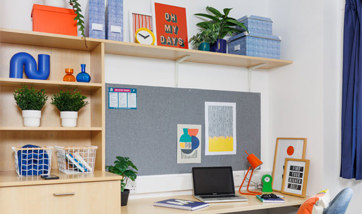 Study space within QMU Student Accommodation