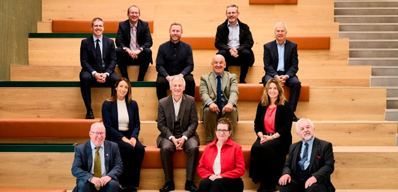 Representatives from QMU, East Lothian Council, the City Region Deal PMO and Heron Bros