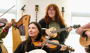 Musical Therapy students performing as a group