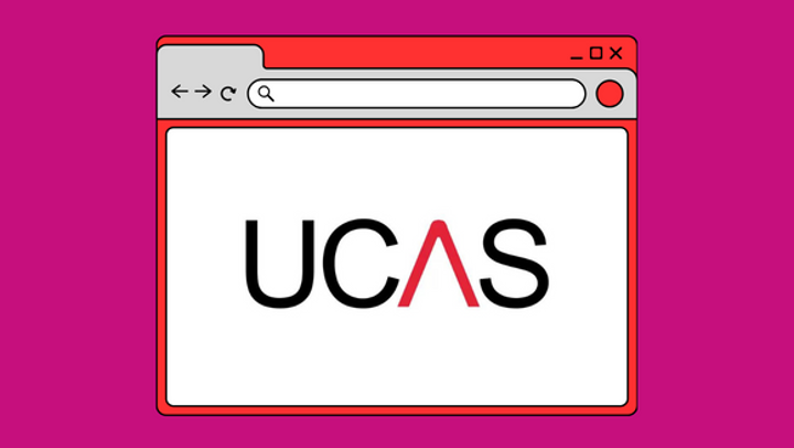 Screen with UCAS icon