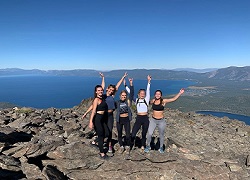 Image of friends on a hike