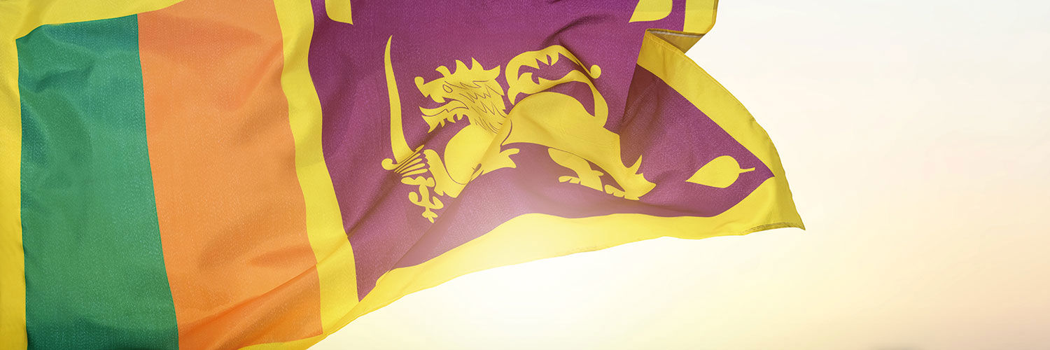 The flag of Sri Lanka