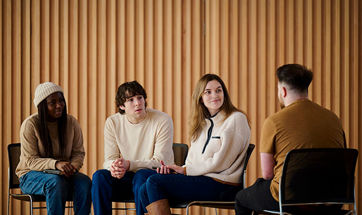 Group of people chatting