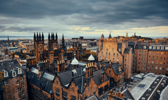 Panoramic view of Central Edinburgh 