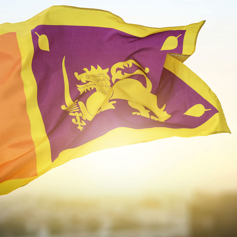 Photo of Sri Lankan flag 