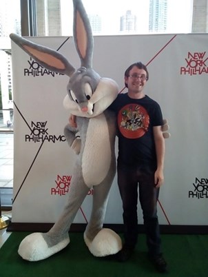 Image of Harry with Bugs Bunny
