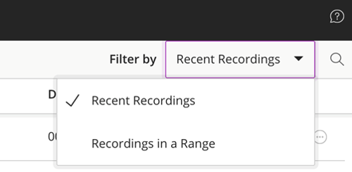 Image of filter recordings blackboard