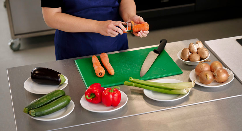 image of someone chopping vegetables