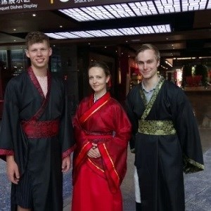 Image of Students dressed in traditional Chinese clothing