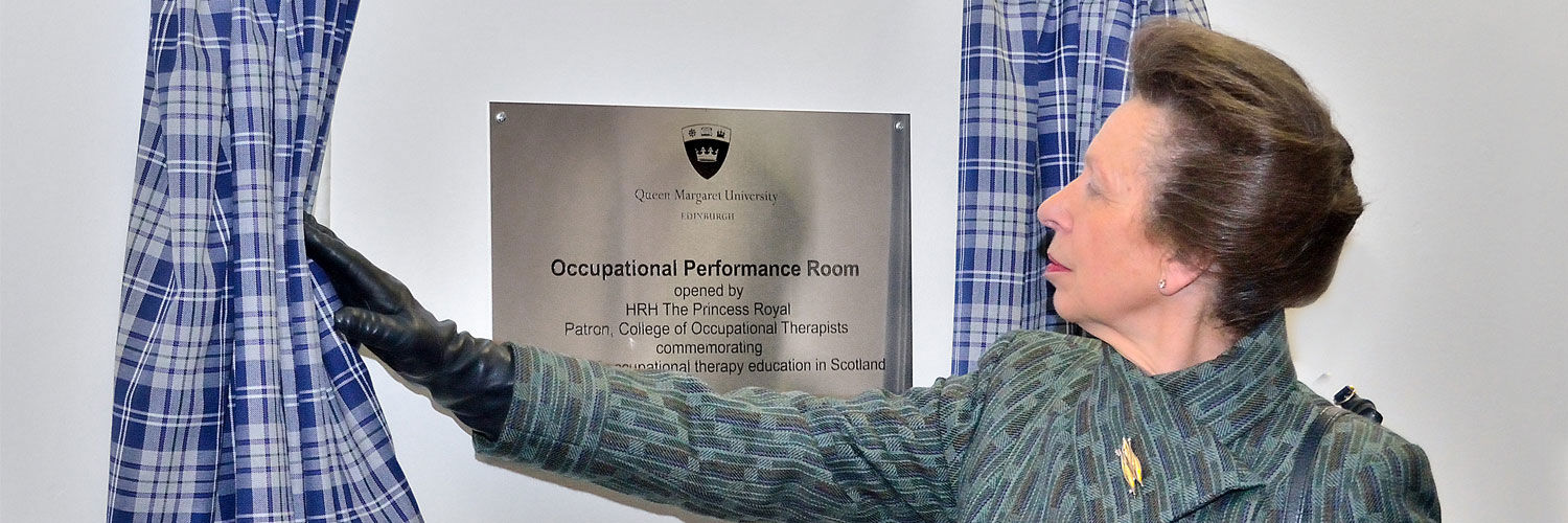 In January 2013, Her Royal Highness The Princess Royal visited QMU to mark 75 years of occupational therapy education in Scotland.
