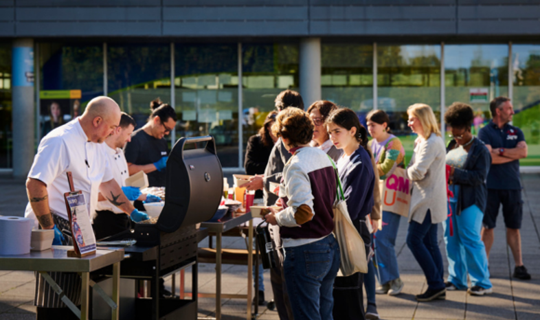 Open Day Visitors in university square