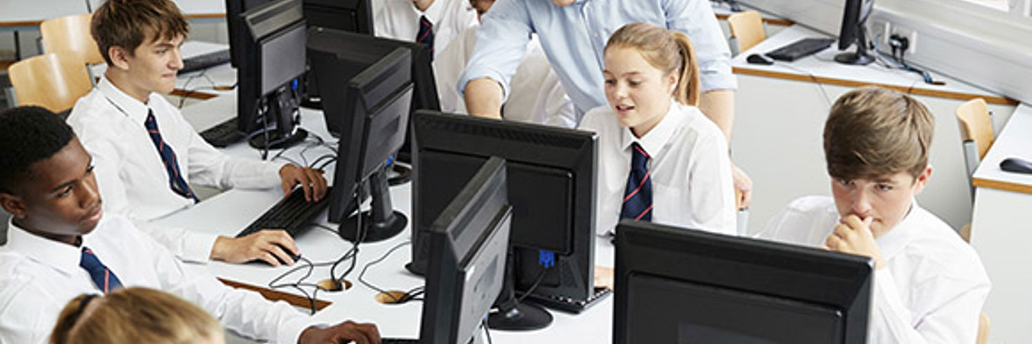 High school kids in a business lesson