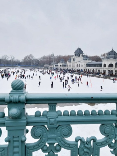 Image of ice rink with people skating