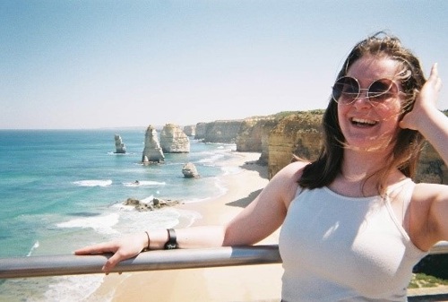 Image of Vicky on a beach