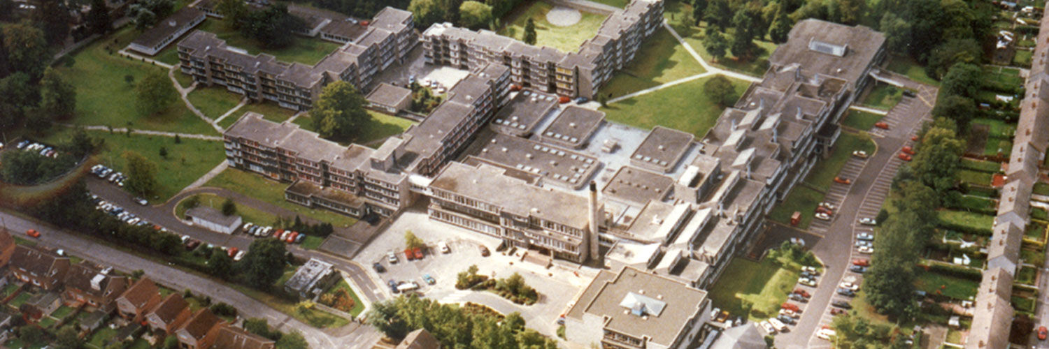 An aerial shot of QMU's Corstorphine campus