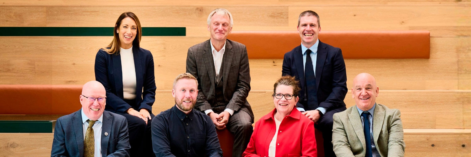 Representatives from QMU, East Lothian Council, the City Region Deal PMO and Heron Bros