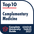 The Complete University Guide - Top 10 award badge